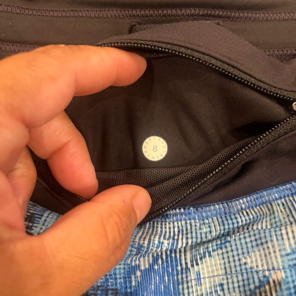 Lululemon Athletica Blue and Black Athletic Shorts - Picture 8 of 8